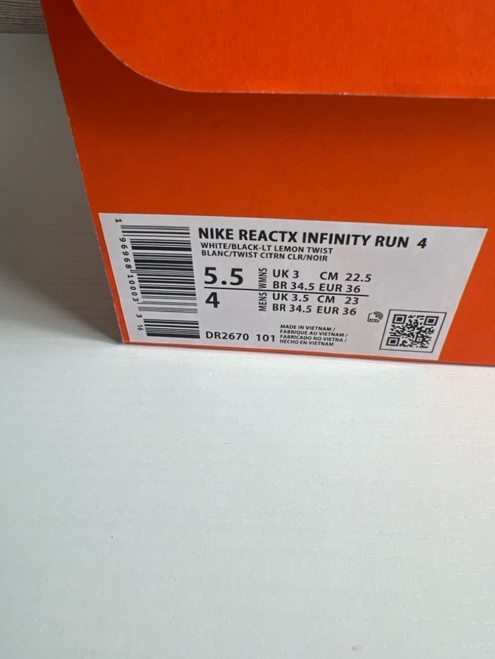 Nike Reactx Infinity Run 4 Women size 6.5 - Picture 4 of 10